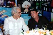 Omar Sharif and Michael Madsen Discuss Their Passion for Classic Films at a Conference in Cap Cana 