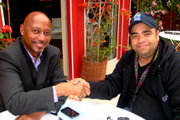 DRGFF Team at Cannes Festival Meets with Haitian Filmmaker Raoul Peck