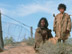 Following the rabbit proof fence, they wander in the outback.