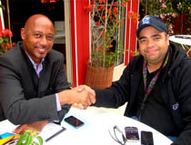 DRGFF Team at Cannes Festival Meets with Haitian Filmmaker Raoul Peck